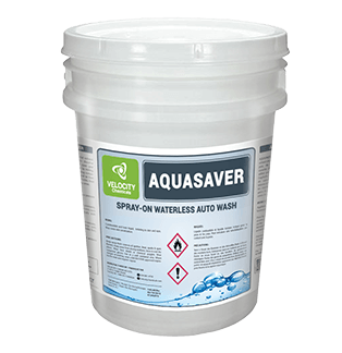 VELOCITY - AQUASAVER: Spray-on Waterless Auto Wash | Chemical Cleaning Solution