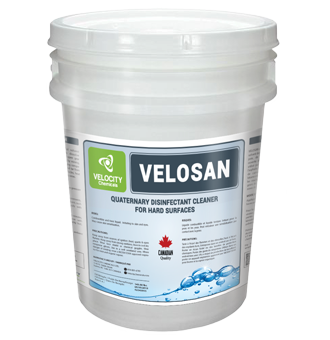 VELOCITY - VELOSAN: Quaternary Disinfectant Cleaner Hard Surfaces | Food Processing and Industry Sector Chemical Cleaning Solutions