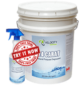 VELOCITY - 24 Carat: Heavy-Duty General Purpose Degreaser | Truck, Car Washes, Heavy Equipment Chemical Cleaning Solution